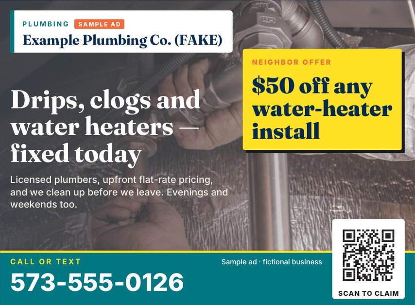 Sample ad close-up 6